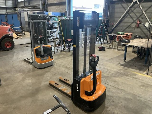2021 hanccha cdd12 elektrische stapelaar - afbeelding 6 van  10