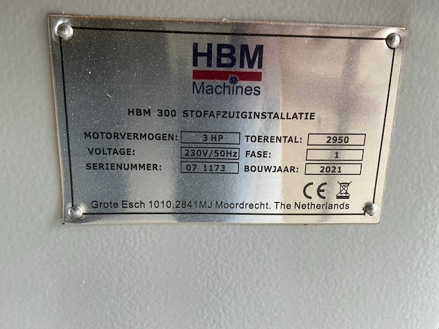 2021 hbm 300 mobiele motafzuiging - afbeelding 4 van  4