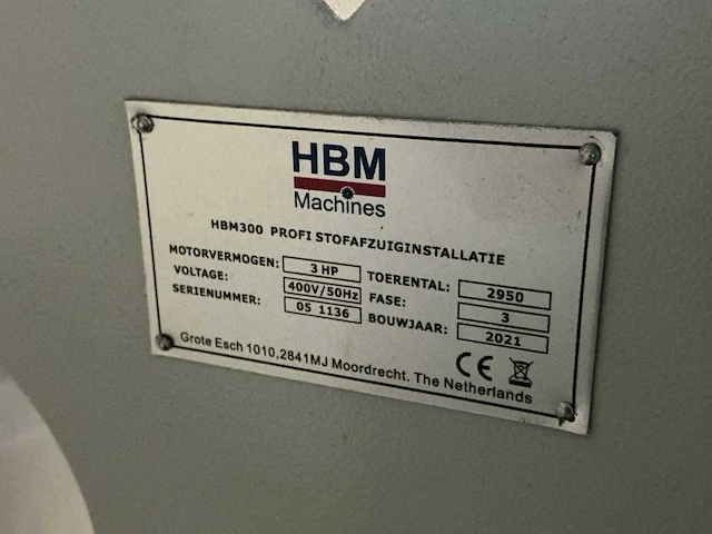 2021 hbm 300 profi stofafzuiginstallatie - afbeelding 7 van  7