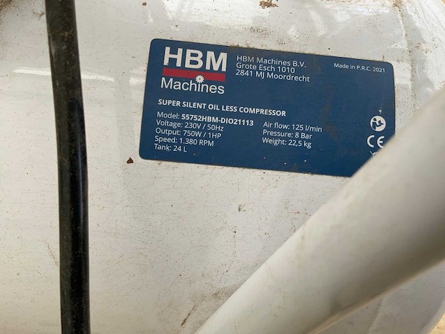 2021 hbm 55752 super silent luchtcompressor - afbeelding 5 van  5