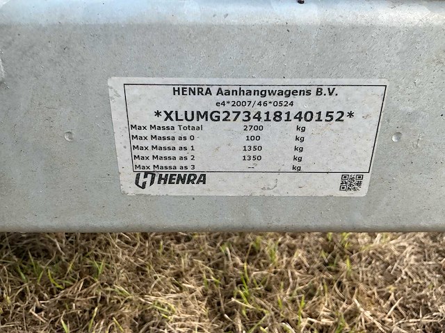 2021 henra aanhangwagens b.v. mg27 aanhangwagen - afbeelding 5 van  11