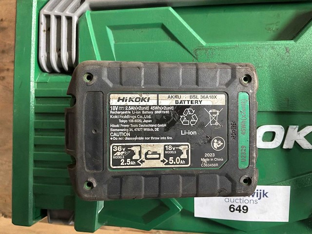 2021 hikoki ds 18dsdl hikoki - afbeelding 8 van  10