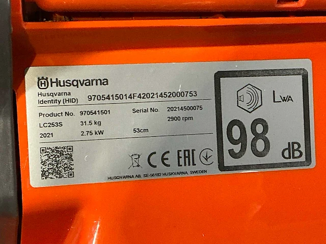 2021 husqvarna lc253s grasmaaier 530mm benzine - afbeelding 10 van  10