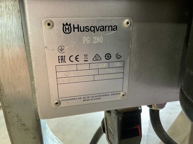 2021 husqvarna pg 280 betonfreesmachine - afbeelding 4 van  5