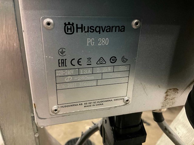 2021 husqvarna pg 280 betonschuurmachine - afbeelding 7 van  7