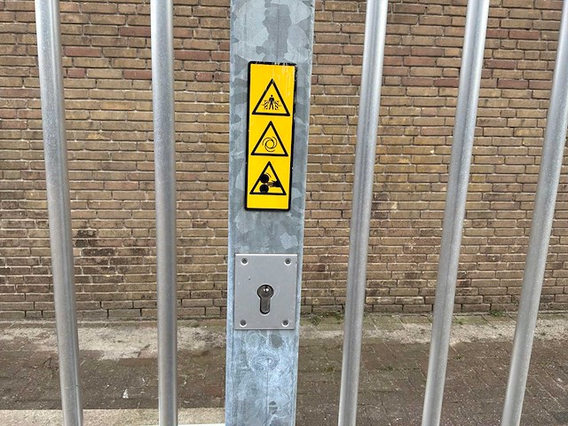 2021 hw productie aluminium schuifpoort 10.00m doorgang - afbeelding 11 van  13