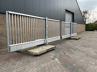2021 hw productie aluminium schuifpoort 10.00m doorgang - afbeelding 7 van  13