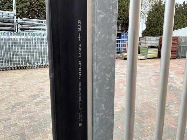 2021 hw productie aluminium schuifpoort 10.00m doorgang - afbeelding 13 van  13