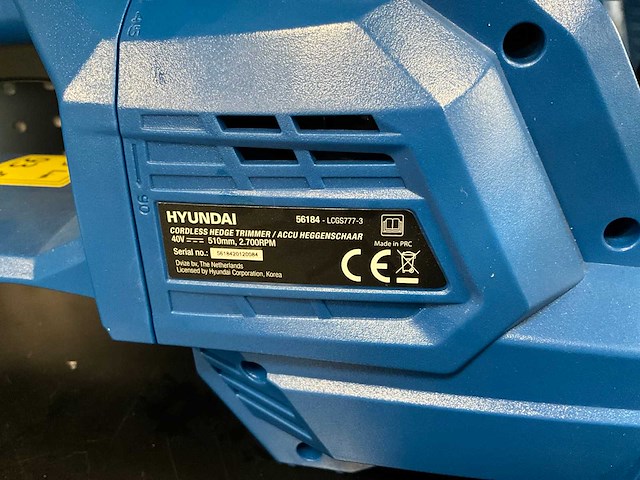2021 hyundai 56183/56184 accu heggenschaar - afbeelding 3 van  4