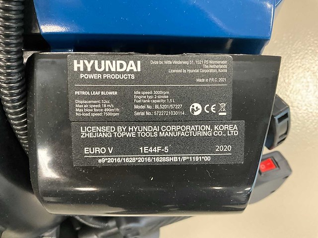 2021 hyundai 57227 bladblazer - afbeelding 4 van  5