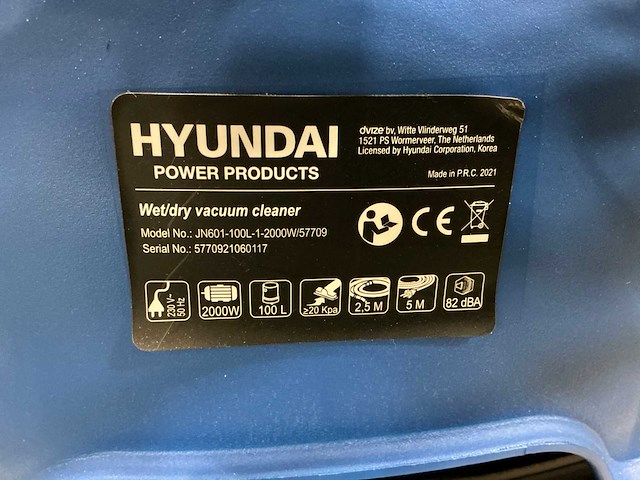 2021 hyundai nat/droog industriële stofzuiger - afbeelding 4 van  5