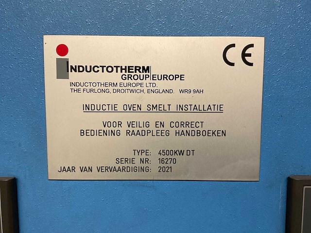 2021 inductotherm vip inductieoven - afbeelding 20 van  140