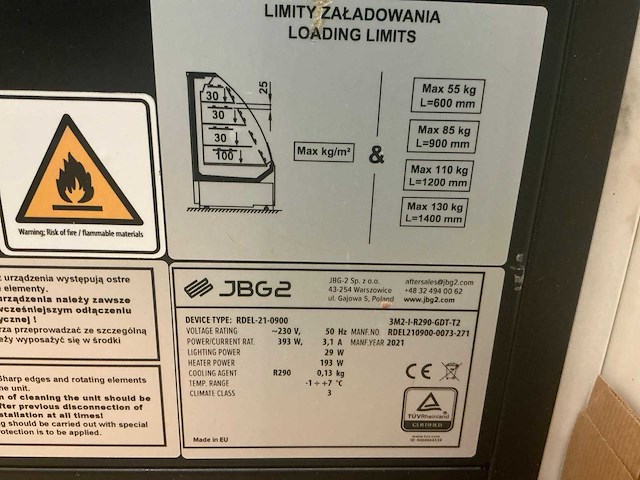 2021 jbg2 elegant rdel-21-0900 gebaksvitrines - afbeelding 4 van  5