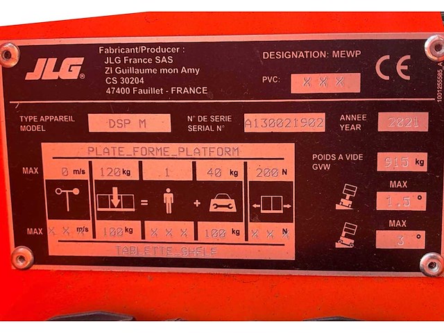 2021 jlg dsp m hoogwerker / order picker - afbeelding 10 van  18