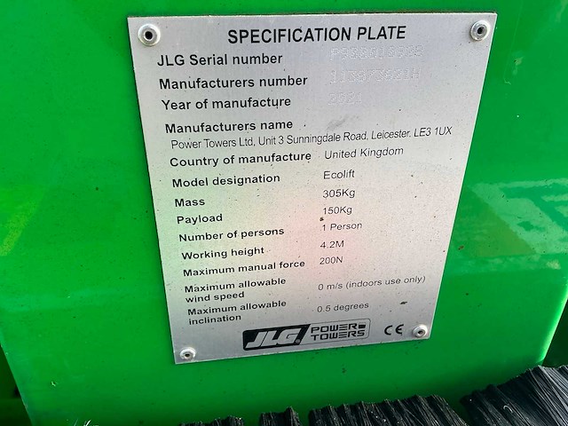 2021 jlg ecolift 2.2 hoogwerker - afbeelding 7 van  7