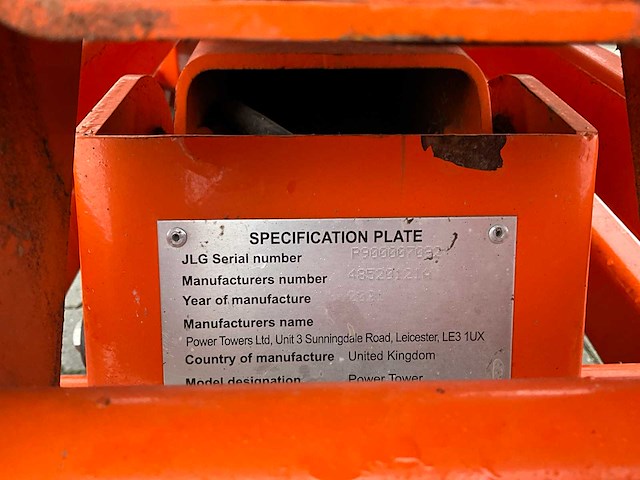 2021 jlg power towers personenlift - afbeelding 5 van  15