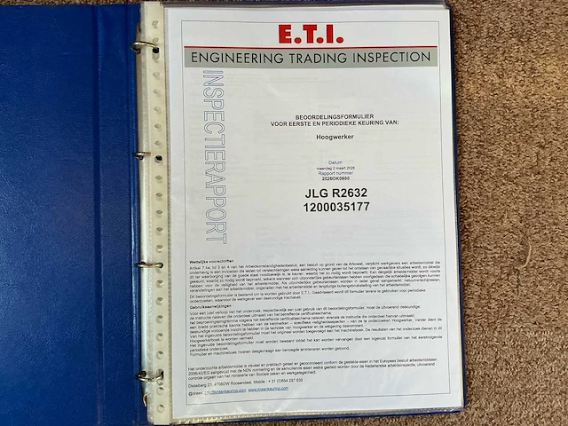 2021 jlg r2632 hoogwerker - afbeelding 16 van  17