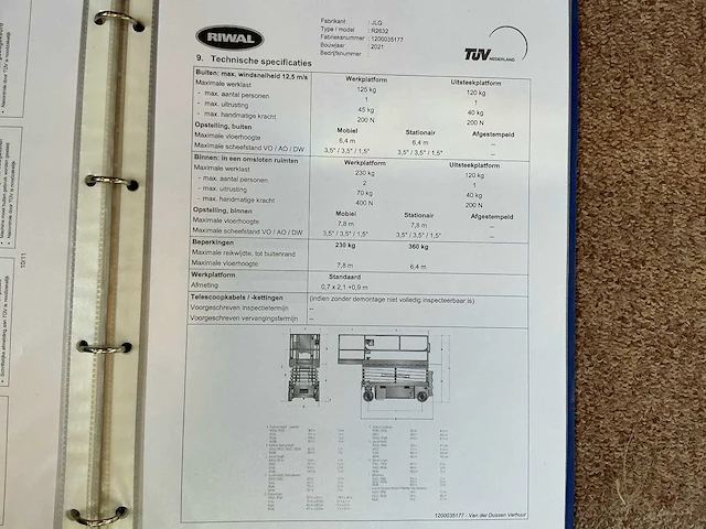 2021 jlg r2632 hoogwerker - afbeelding 17 van  17