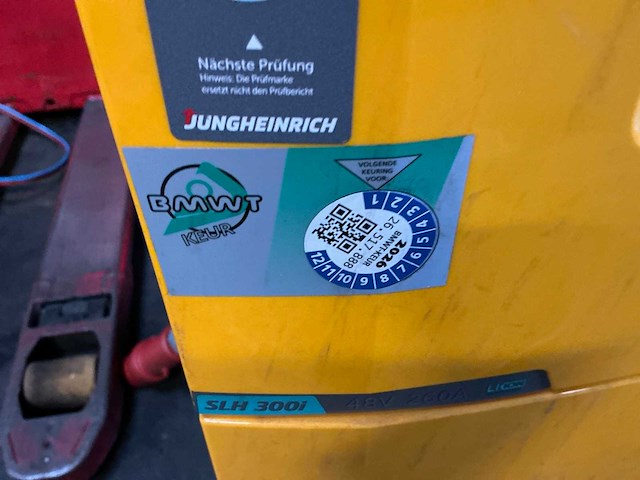 2021 jungheinrich slh300 d400v g48/260b acculader - afbeelding 3 van  9
