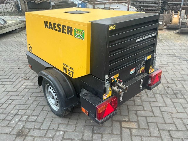 2021 kaeser compressor aanhanger mobilair m27 - afbeelding 23 van  28