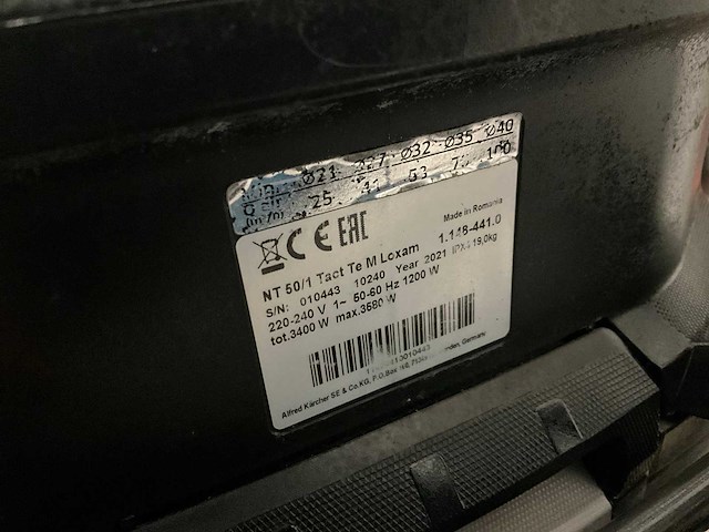 2021 karcher nt 50/1 tact te m industriële stofzuiger - afbeelding 6 van  6