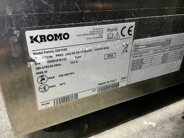 2021 kromo dw 132e vaatwasmachine - afbeelding 8 van  8
