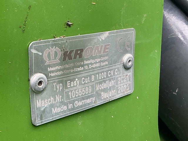 2021 krone easycut f 320 cv / easycut b 1000 cv triple maaier met maaidekken - afbeelding 53 van  53
