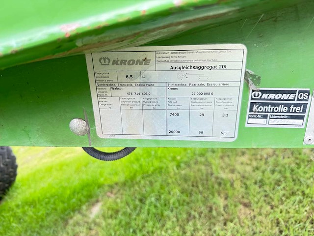 2021 krone gx440 (tt801-20) universele transportwagen - afbeelding 43 van  45