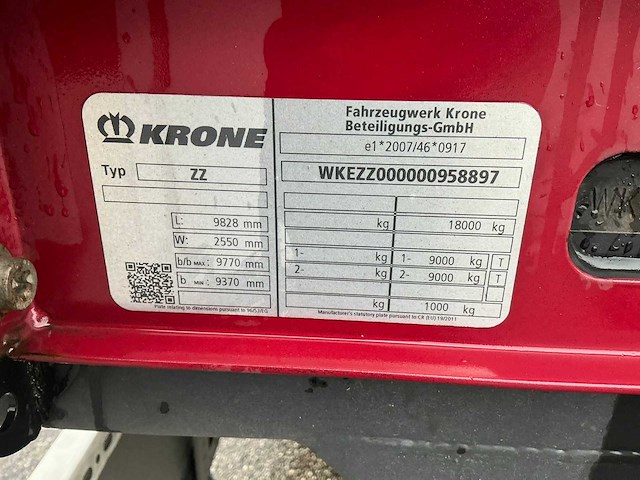 2021 krone zz aanhangwagen(c) - afbeelding 10 van  27