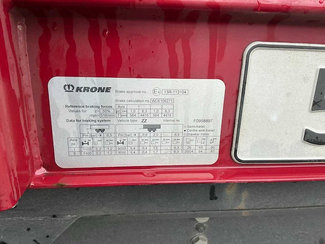 2021 krone zz aanhangwagen(c) - afbeelding 13 van  27