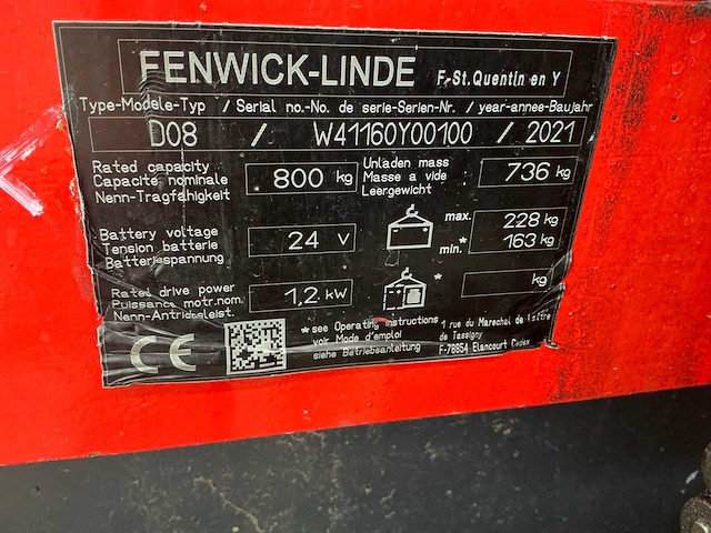 2021 linde d08 stapelaar - afbeelding 33 van  50