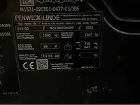 2021 linde e15-02 vorkheftruck 2380uur ! - afbeelding 7 van  15