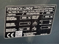 2021 linde h25t-01 2500kg vorkheftruck - afbeelding 5 van  13