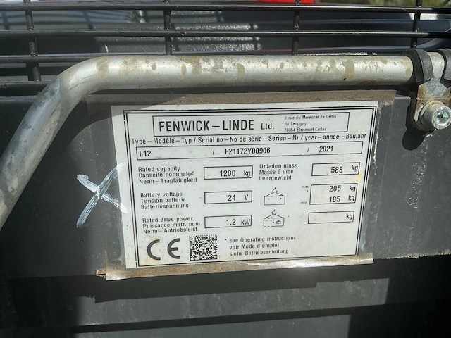 2021 linde l12 stapelaar - afbeelding 26 van  45