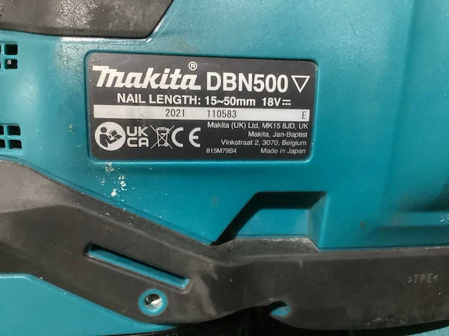 2021 makita dbn500 accutacker - afbeelding 3 van  3