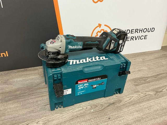 2021 makita dga511 haakse slijpmachine - afbeelding 1 van  3