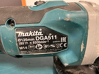 2021 makita dga511 haakse slijpmachine - afbeelding 3 van  3