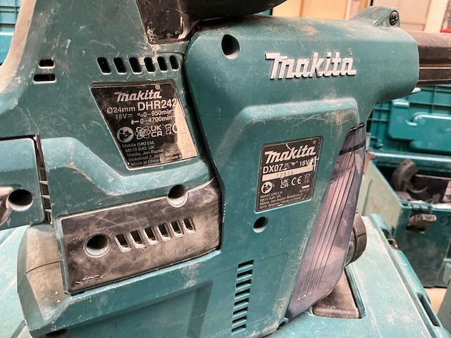 2021 makita dhr242 combihamer met stofafzuiging - afbeelding 3 van  3