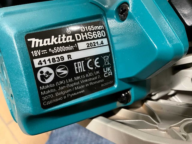 2021 makita dhs680 cirkelzaagmachine - afbeelding 5 van  5