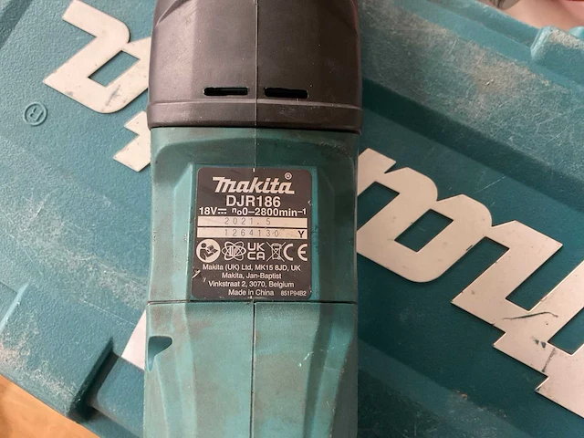 2021 makita djr186 reciprozaag - afbeelding 2 van  2