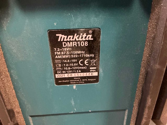 2021 makita dmr108 accu bouwradio - afbeelding 2 van  3