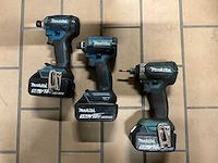 2021 makita dtd153/171/172 accu slagschroevendraaier (3x) - afbeelding 2 van  2