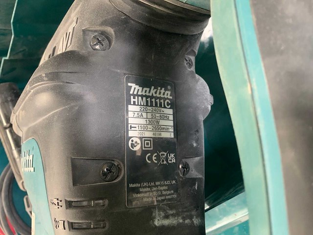 2021 makita hm1111c sloophamer - afbeelding 3 van  3