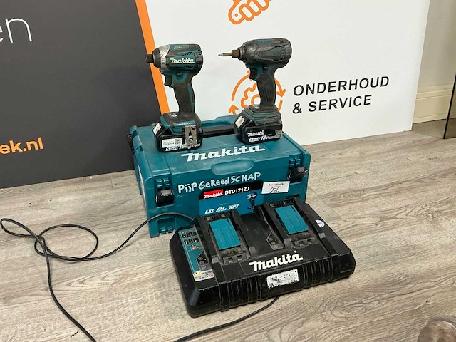 2021 makita slagschroefmachine (2x) - afbeelding 1 van  2