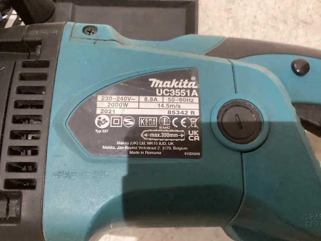 2021 makita uc 3551 a kettingzaag - afbeelding 3 van  3