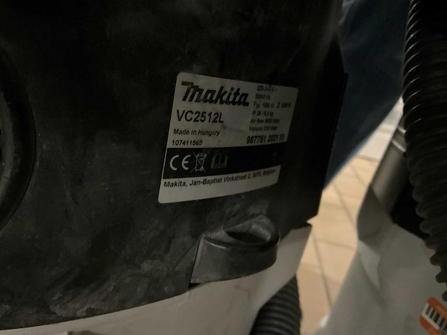 2021 makita vc2512l industriële stofzuiger (5x) - afbeelding 5 van  5