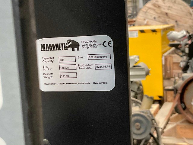 2021 mammuth sp30xham werkplaatspers - afbeelding 7 van  7