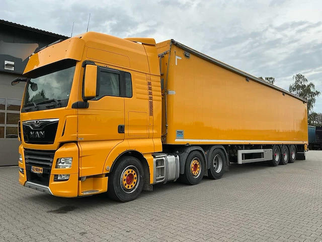 2021 man tgx vrachtwagen + knapen walkingfloor oplegger (combinatie) - afbeelding 1 van  55