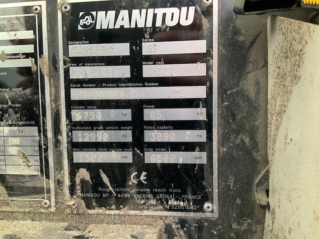 2021 manitou mlt630-115dvcp verreiker - afbeelding 21 van  40