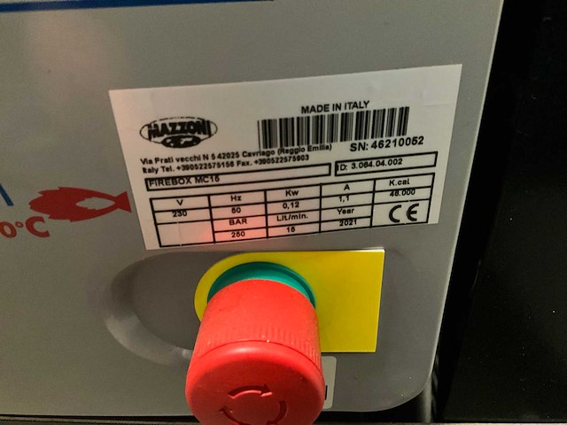2021 mazzoni firebox mc15 waterverwarmen voor hogedrukreiniger - afbeelding 8 van  8